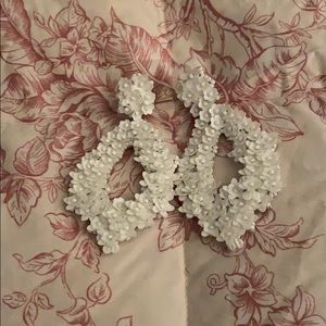 Florette Teardrop Earrings.  3”L, 1.5”W